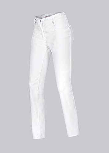 BP 1732-687-21-34/32 Jeans für Frauen, Stretch-Stoff, 300,00 g/m² Stoffmischung mit Stretch, weiß, 34/32