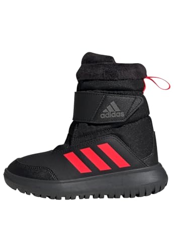 adidas Winterplay Kids Stiefel, Obermaterial aus Textil, Schwarz