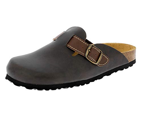 Lico Herren Bioline Clog Style Pantoletten, Braun, 42 EU