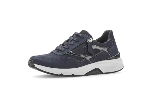 Gabor Damen Low-Top Sneaker, Frauen Halbschuhe,straßenschuhe,Strassenschuhe,Sportschuhe,Freizeitschuhe,Turnschuhe,Laufschuhe,Blue,40 EU / 6.5 UK