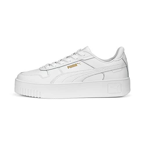 PUMA Damen Carina Street Sneaker, White White Gold, 40 EU