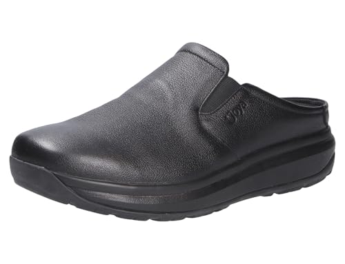JOYA Cabrio II M Black, Full-Grain Leather/Textile, Emotion-Sohle, Clog 135cas, Größe 46 1/3