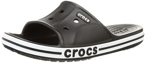 Crocs Unisex Slide, Bayaband Slide, Black/White, 39/40 EU