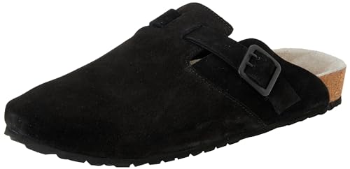 JACK&JONES Herren JFWLOUIS Suede Mule Clogs, Anthracite, 44 EU