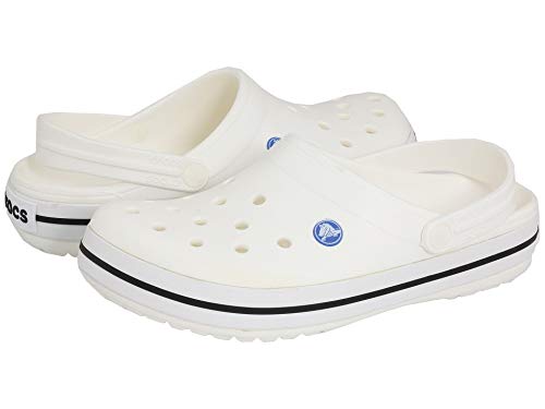 Crocs Unisex Crocband Clogs, weiß 01, 11/12 UK