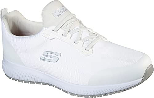 Skechers Herren Squad Sr Myton Sneaker, White Textile Synthetic, 42 EU