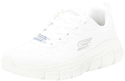 Skechers Herren Sneakers, Off White Knit, 43 EU