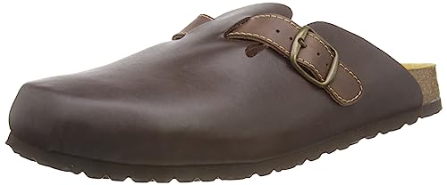 Lico Herren Bioline Clog Style Pantoletten, Braun, 44 EU