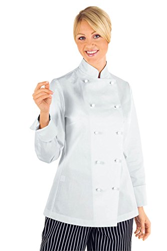 Meister – Damen Jacke Chef Koch weiß 100% Baumwolle Gr. M, Weiß - weiß