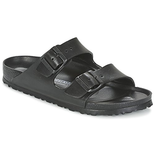 BIRKENSTOCK Damen Arizona Eva Pantoletten, Schwarz (Black 23), 39