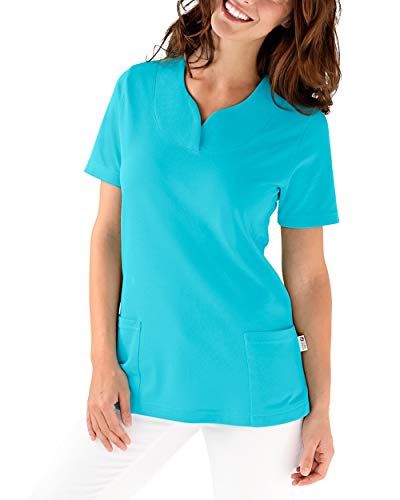 CLINIC DRESS Longshirt - Damen Shirt leicht tailliert 1/2 Arm hinten länger Saum abgerundet 60° Wäsche curaçao 38/40