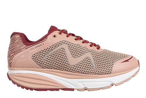 MBT Damen Sneaker Colorado X W,lose Einlage,Level 2 - Wippeffekt: Mittel,lace-up Shoes,schnürschuhe,schnürer,Halbschuhe,Beige (Nude),40 EU / 6 UK