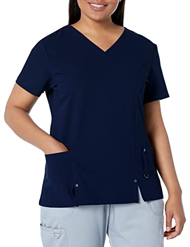 Dickies Damen Xtreme Stretch V-Ausschnitt Scrubs Shirt - Blau - X-Groß