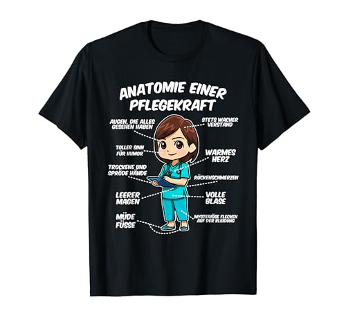 Anatomie einer Pflegekraft T-Shirt