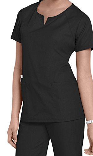 Smart Uniform 1706 Scrub top (M, Schwarz [Black])