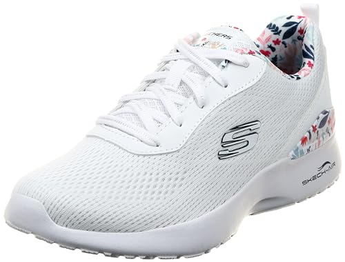 Skechers Damen Skech-AIR Dynamight Sneaker, White Mesh/Multi Trim, 39 EU