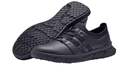 Shoes for Crews Arbeitsschuhe Karina Women Black – Rutschhemmende, sportliche Schuhe, leichte Sneaker mit Schnürsenkel und Polsterung, metallfrei und vegan – für Damen