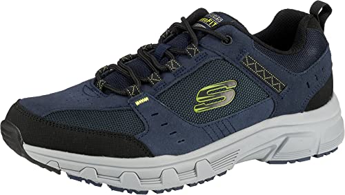 Skechers Herren Oak Canyon-51893 Sneaker, Blau Navy Lime Nvlm, 43 EU