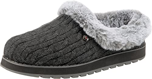 Skechers Damen Keepsakes - Ice Angel Low-Top Slipper, Charcoal, 39 EU